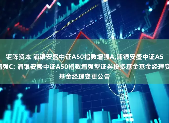 钜阵资本 浦银安盛中证A50指数增强A,浦银安盛中证A50指数增强C: 浦银安盛中证A50指数增强型证券投资基金基金经理变更公告
